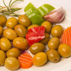 ACEITUNAS GAZPACHAS CUBO 1/3Kg (2750gr. P.N.E.)